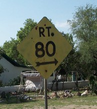 [Old Rt 80 sign]
