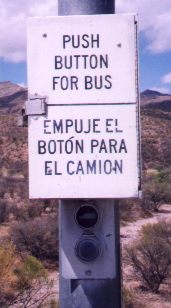 [Push button for bus]