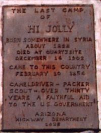 [Hi Jolly plaque]