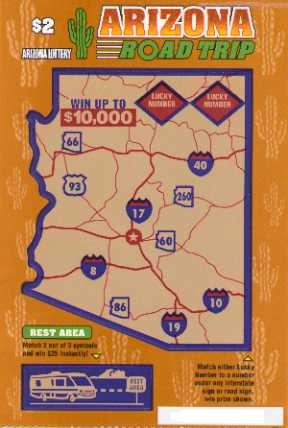 [Arizona Road Trip lottery ticket]